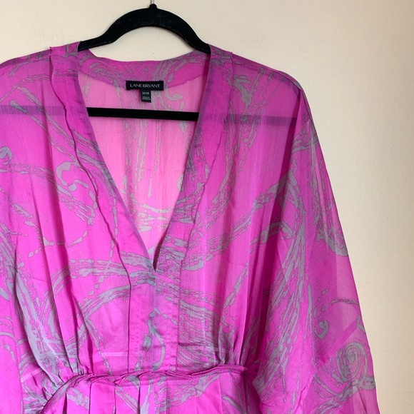 SOLD✨Lane Bryant V neck Polyester Sheer Blouse - Picture 4 of 8